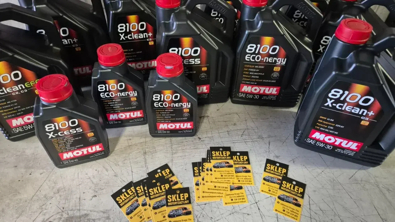 Duży wybór olejów Motul 5w 40 i innych, gotowych do wysyłki.